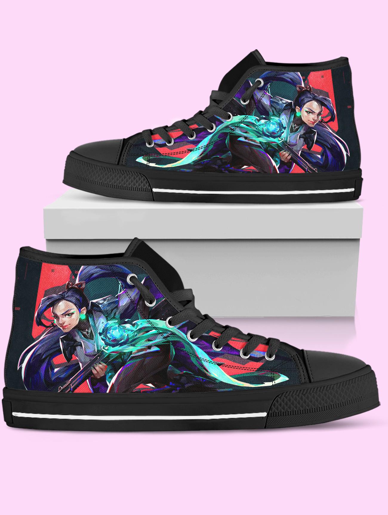 Discover Sage High Top Shoes, Video Game Sneakers for Women, Men