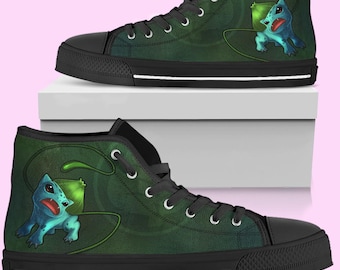 Zapatillas altas de Pokémon: zapatillas Converse inspiradas en el anime Bulbasaur