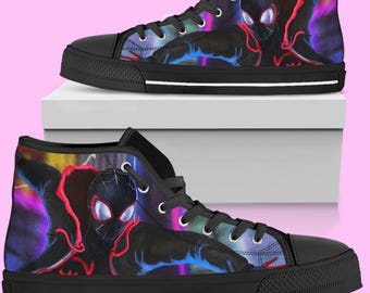 Spider-Man High-Top Shoes: Miles Morales Unisex Sneakers