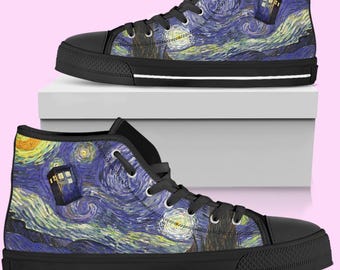 Doctor Who High-Top Shoes: Converse Inspired Sneakers