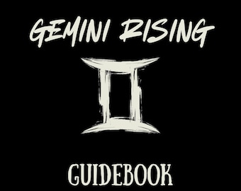 Gemini Rising Astrology Guidebook | 22-Page Digital Download | Birth Chart Workbook for Self-Discovery & Astrology Lovers