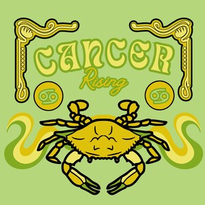 Cancer Rising Astrology Guidebook | 22-Page Digital Download | Birth Chart Workbook for Self-Discovery & Astrology Lovers