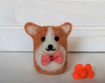 Corgi Soft Sculpture Corgi Needle Felted Miniature Corgi lovers puppy