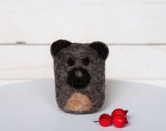 Bear Needle Felted SPECIAL DISCOUNT Bear Miniature Baby Bear Decoration Bear Plush