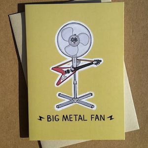 Grande carte de fans en métal A6