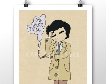 Columbo - Encore une chose - Illustration impression