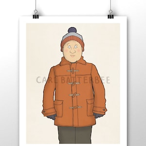 Nardole - Dr Who - Illustration Kunstdruck signiert