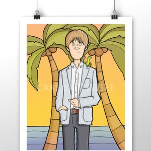 Humphrey Goodman - Death in Paradise - Illustration Print