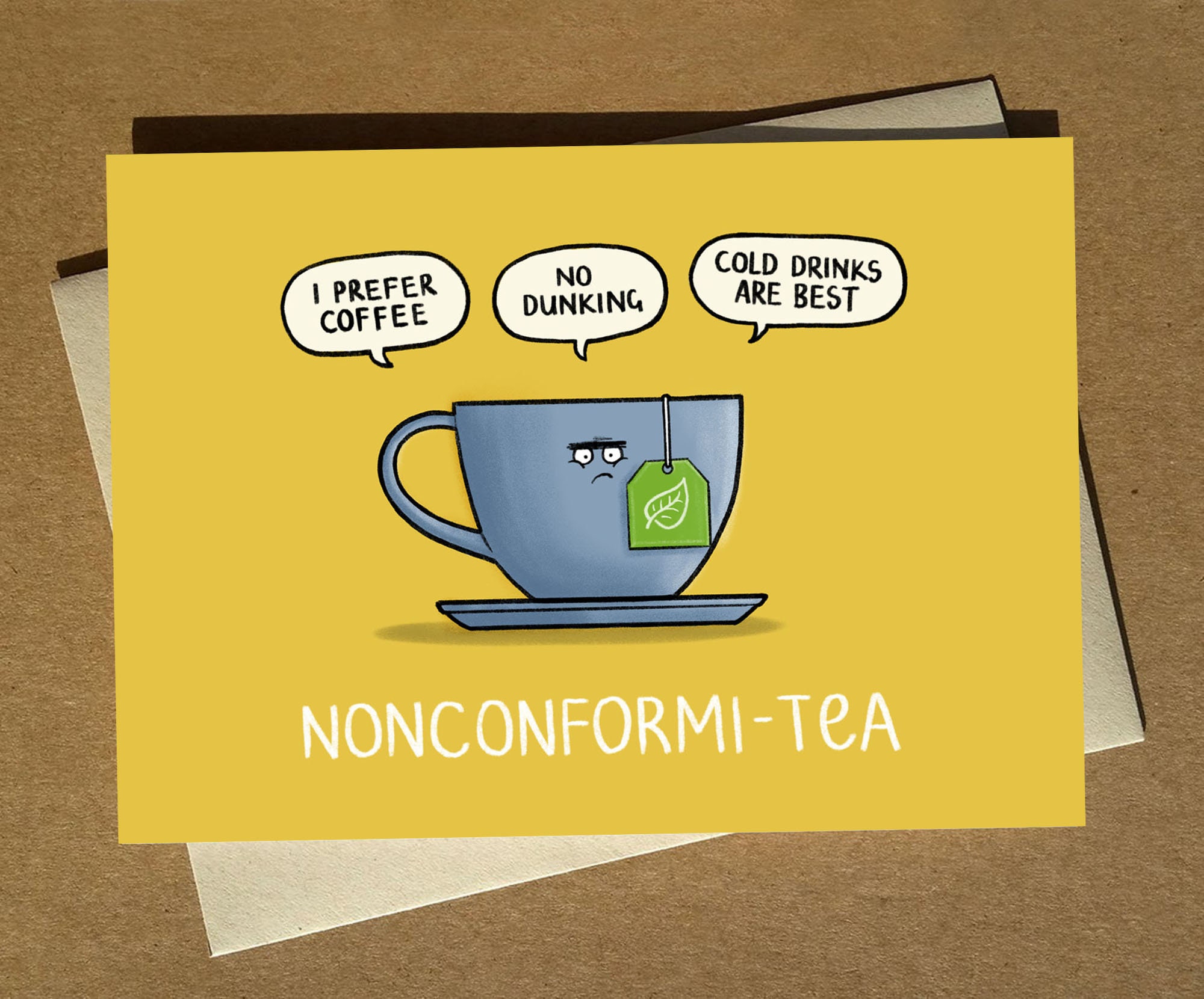 Funny Cartoon Tea Pun Birthday Card A6 Funny Coffee Humour - Etsy UK Funny Cartoon Tea Pun Birthday Card A6 Funny Coffee Humour - Etsy UK