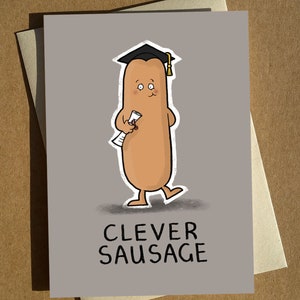 Carte de chance A6, saucisse bien faite