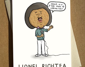 Lionel Richtea Birthday Card: Funny Music Pun Greeting Card