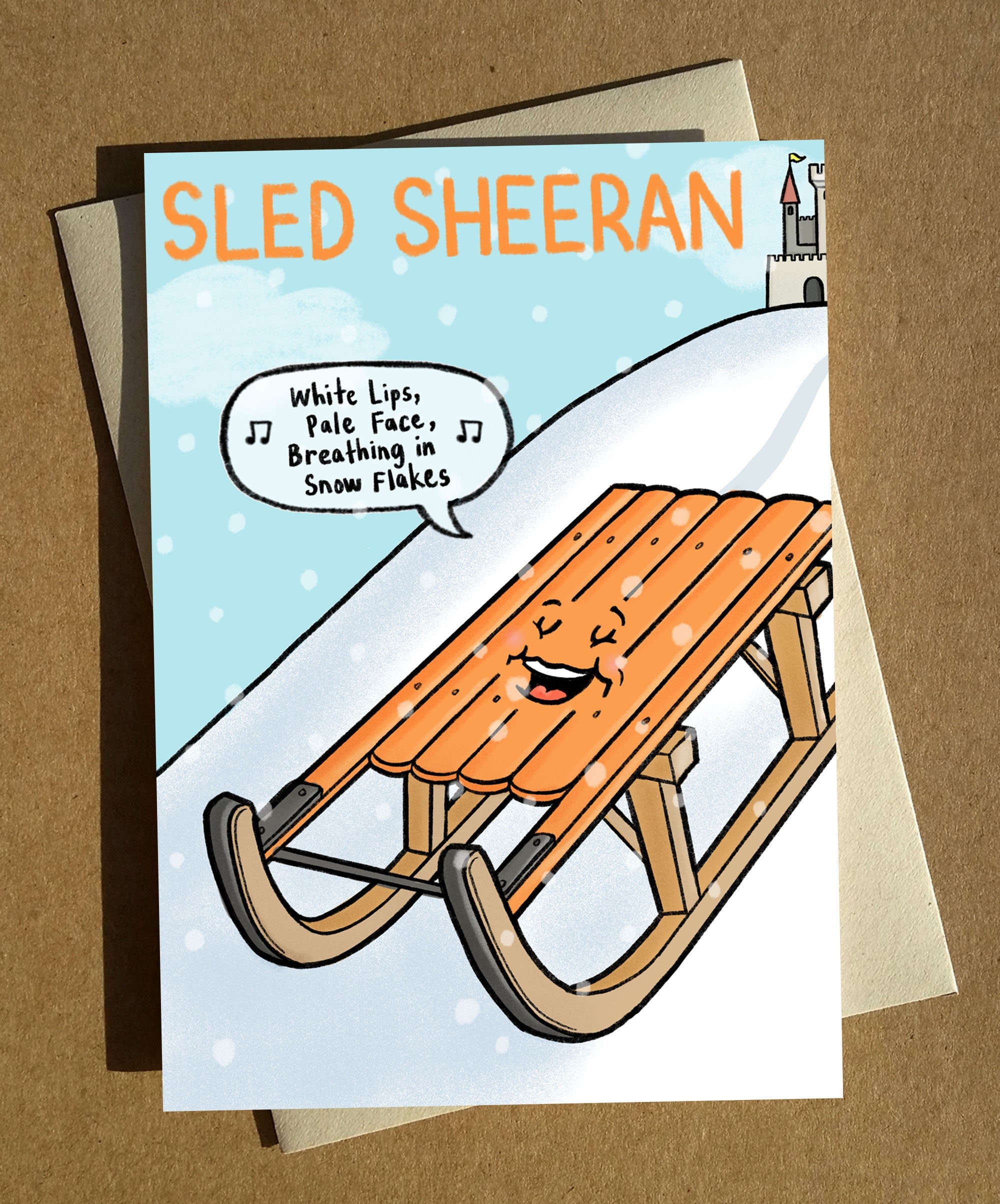 Ed Sheeran Cartoon Pun Christmas Card A6 - Etsy Ed Sheeran Cartoon Pun Christmas Card A6 - Etsy