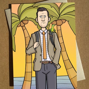 Neville Parker - Death in Paradise Carte de voeux A6 - Carte d'anniversaire - Carte de voeux drôle - Carte d'humour