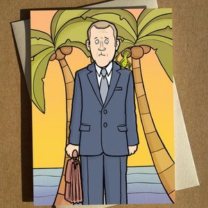 Richard Poole - Death in Paradise Carte de voeux A6 - Carte d'anniversaire - Carte de voeux drôle - Carte d'humour