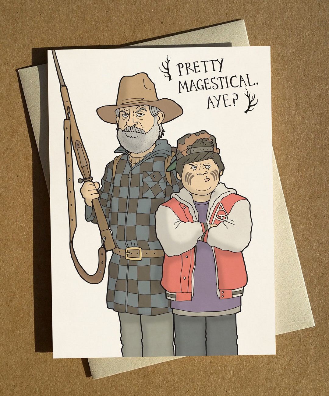 Hunt for the Wilderpeople Illustrated Birthday Anytime Greeting Card A6 Ricky Baker Etsy