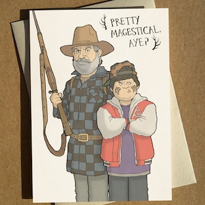 Hunt for the Wilderpeople Illustrated Birthday Anytime Carte de vœux A6 - Ricky Baker