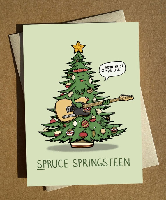 Music Icon Christmas Cards A6 Set of 4 Funny Christmas Cards Multi