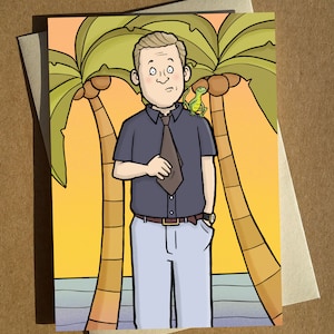 Jack Mooney - Carte de vœux Death in Paradise A6 - Carte d’anniversaire - Carte de vœux drôle - Carte humour