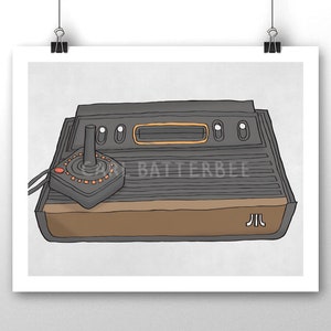 Atari 2600 Games Console - Illustration Print Signed