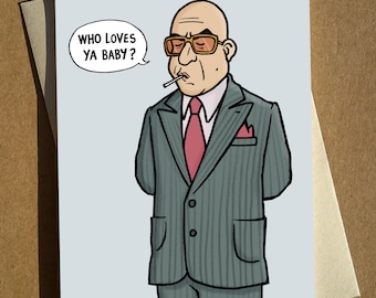 Kojak Greeting Card A6