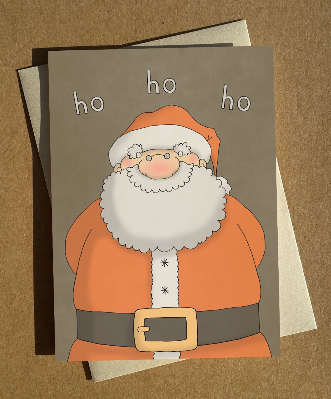 Santa Christmas Card A6 Funny Christmas Card Cartoon Card for Xmas Joke