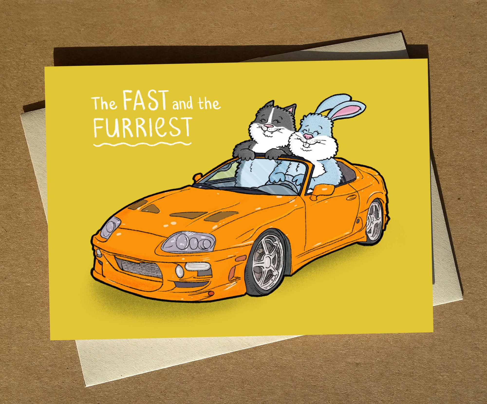 Fast and Furious Animal Pun Birthday Greeting Card A6