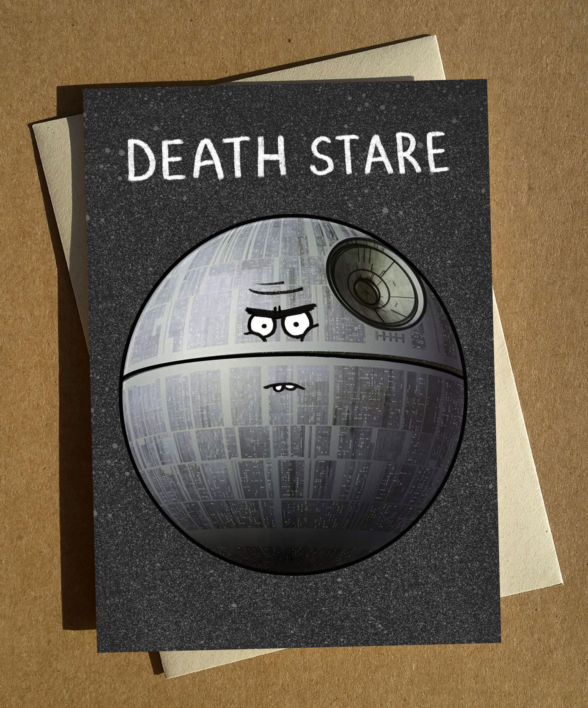 Death Stare Star Wars Funny Greeting Card Pun Birthday - Etsy