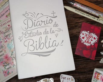 Diario de Estudio de la Biblia – Journal Cristiano – Regalo Religioso – Diario de Fe