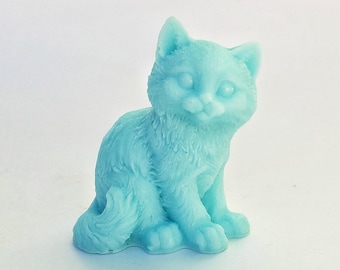 Cat Soap: Sittin Pretty - Prissy Kitty Cat Soap, You Choose Color & Scent