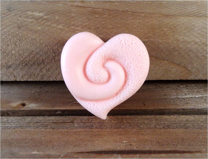 Heart Soap: Meet The Cutest Heart Soap Ever Adorable Decorative Guest Soap, You Choose Color & Scent image 1