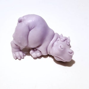 Playful Hippo Soap: Adorably Chubby Hippopotamus shaped Soap Bar, Great soap for Kids You Choose Color & Scent image 1