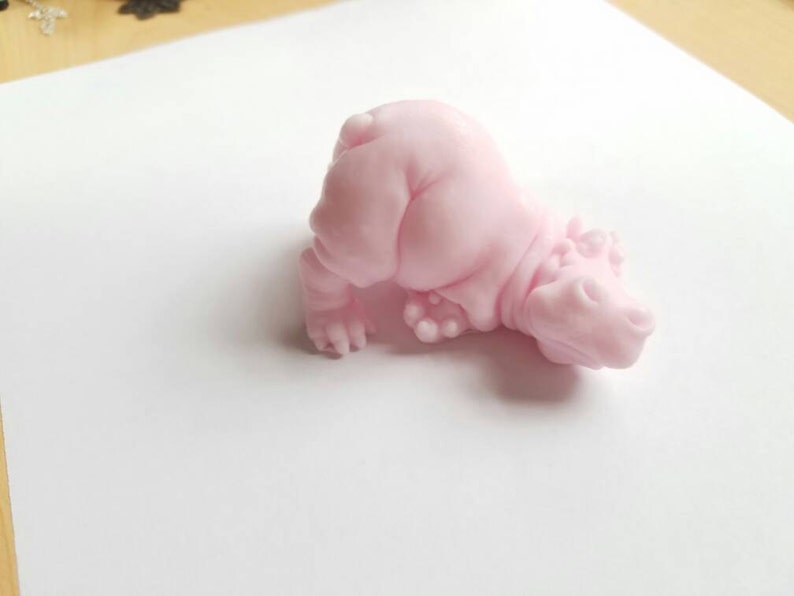 Playful Hippo Soap: Adorably Chubby Hippopotamus shaped Soap Bar, Great soap for Kids You Choose Color & Scent image 6