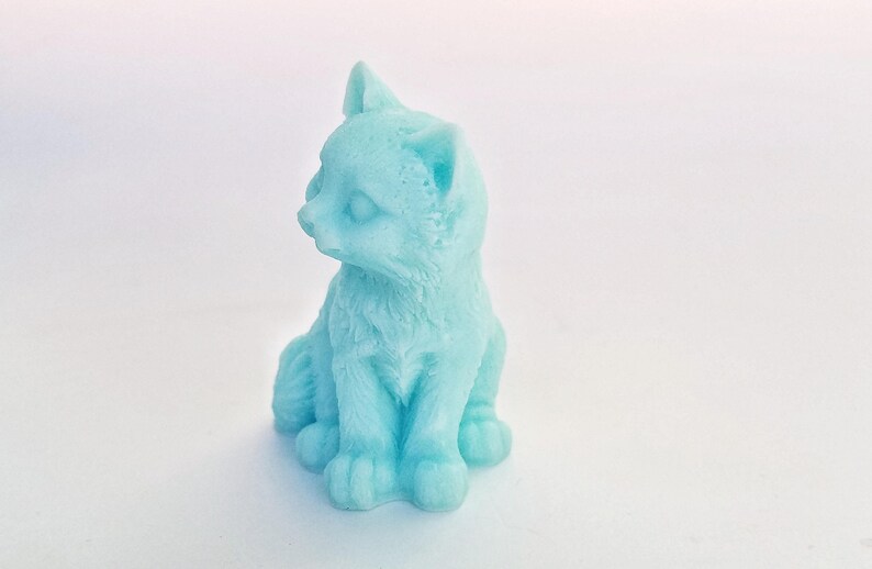 Cat Soap: Sittin Pretty Prissy Kitty Cat Soap, You Choose Color & Scent image 2