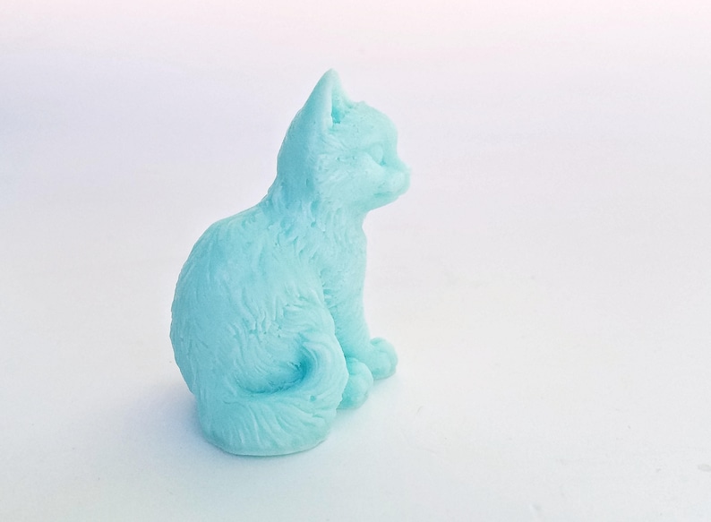 Cat Soap: Sittin Pretty Prissy Kitty Cat Soap, You Choose Color & Scent image 6