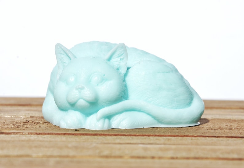 Cat Soap Bar the Sultry Cat Catshaped Bar Soap You Choose Etsy