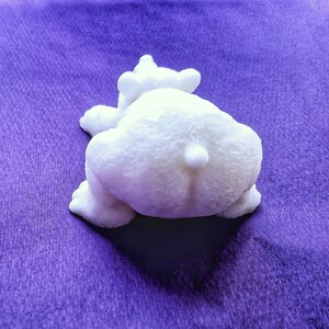 The Cheeky Polar Bear Soap Bar: A Polar Bear Shaped Bar of Soap, You Choose Color & Scent image 4