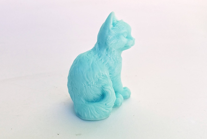 Cat Soap: Sittin Pretty Prissy Kitty Cat Soap, You Choose Color & Scent image 4