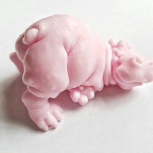 Playful Hippo Soap: Adorably Chubby Hippopotamus shaped Soap Bar, Great soap for Kids You Choose Color & Scent image 3