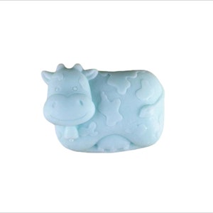 Cow Soap: Bessie the Adorable Dairy Cow Soap Bar, You Choose Color & Scent