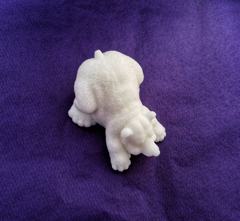 The Cheeky Polar Bear Soap Bar: A Polar Bear Shaped Bar of Soap, You Choose Color & Scent image 3