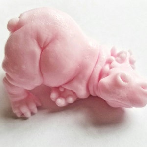 Playful Hippo Soap: Adorably Chubby Hippopotamus shaped Soap Bar, Great soap for Kids You Choose Color & Scent image 2