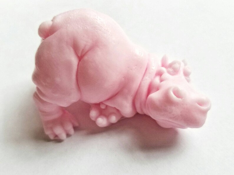 Playful Hippo Soap: Adorably Chubby Hippopotamus shaped Soap Bar, Great soap for Kids You Choose Color & Scent image 2