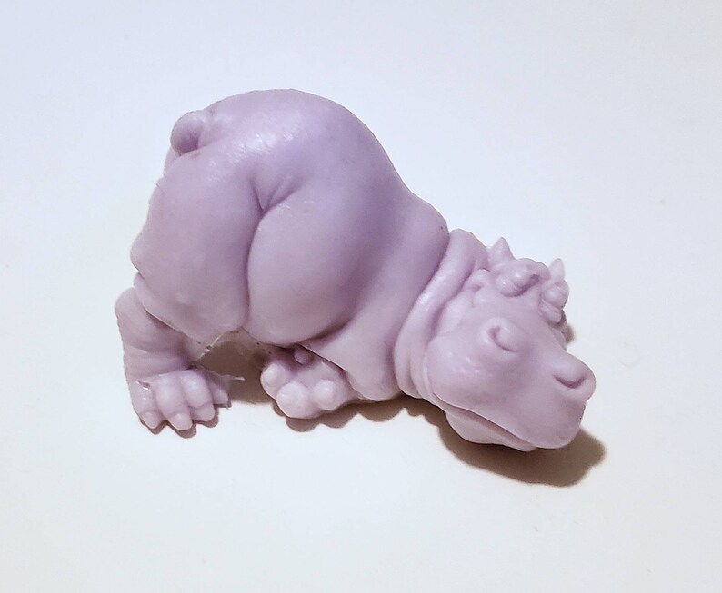 Playful Hippo Soap: Adorably Chubby Hippopotamus shaped Soap Bar, Great soap for Kids You Choose Color & Scent image 8