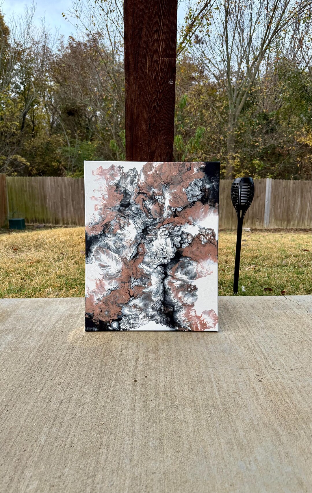 Metallic Roses Painting Metallic Rose - Pour Painting - Wall Art - Etsy