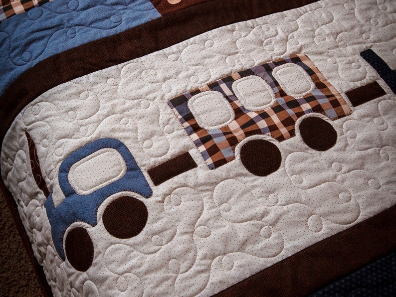 Good Nite Train quilt pattern PDF twin size Etsy