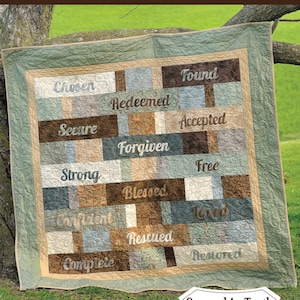 Covered in Truth quilt pattern with Bible Study (Digital PDF Version)