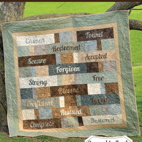 Covered in Truth quilt pattern with Bible Study (Digital PDF Version)