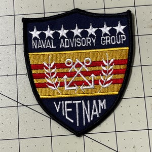 NAG, Naval Advisory Group, Sai-gon, South Vietnam, shoulder or jacket patch
