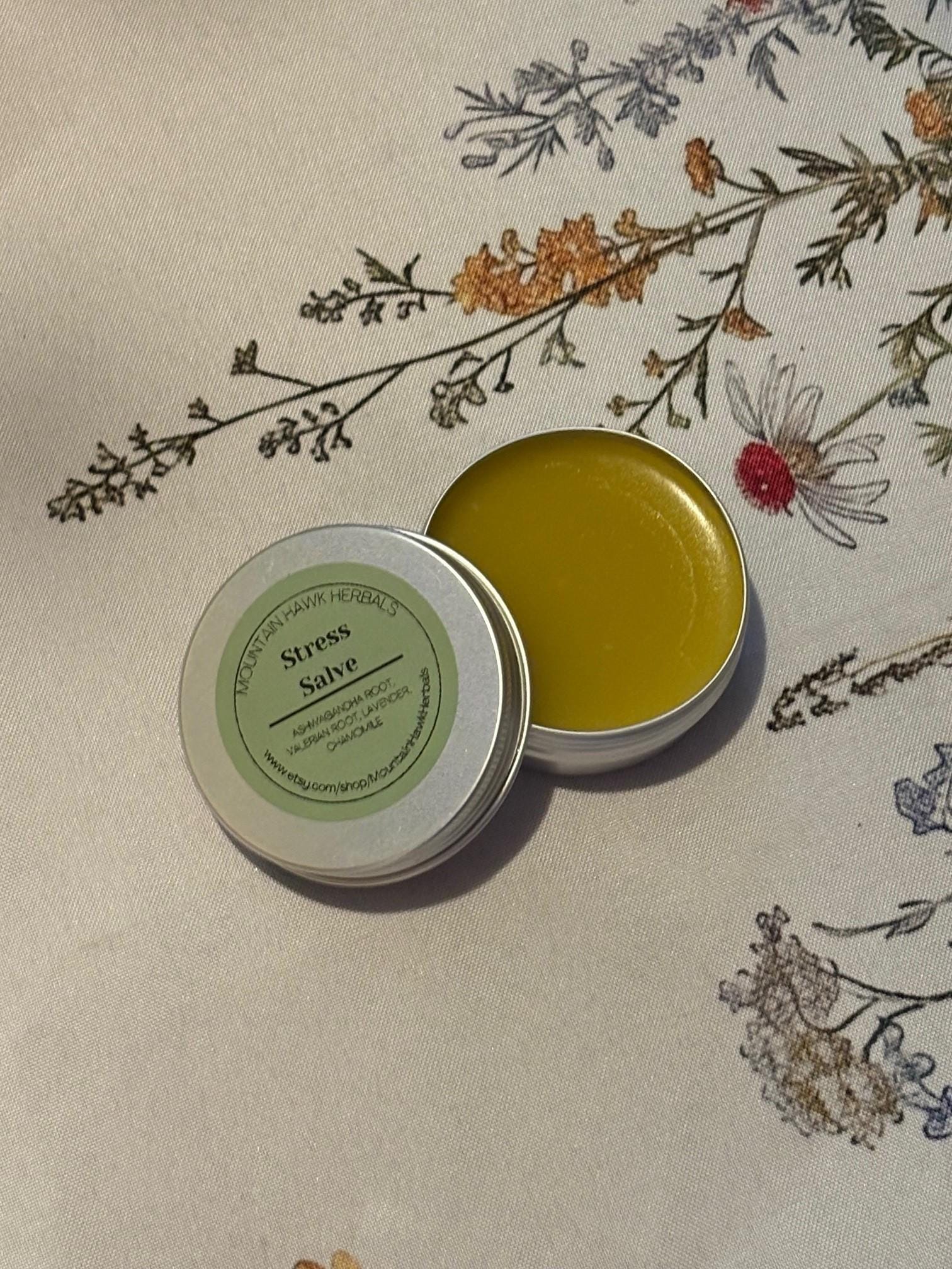Botanical Stress Salve: Ashwagandha, Valerian, Lavender, Chamomile - Thumbnail 2