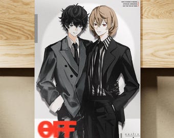 ペルソナ5 雨宮蓮＆明智五郎(シュアケ) ポスター、ポストカード - Etsy